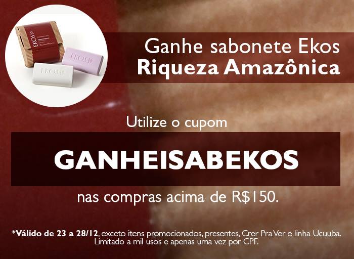 Sabonete Riqueza Amazônia DE GRAÇA