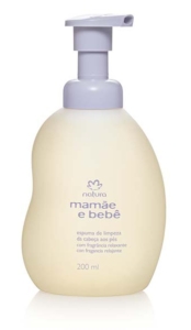 Espuma de Limpeza da Cabeça aos Pés Mamãe e Bebê