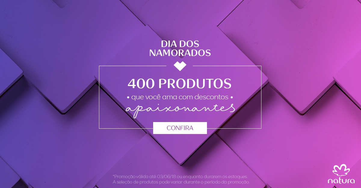 Promoção Dia dos Namorados Natura