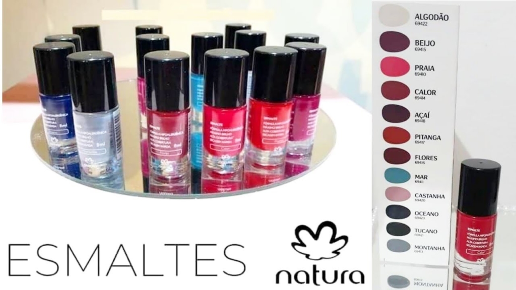 Esmaltes hipoalergênicos Natura